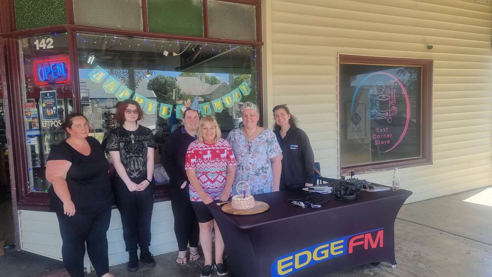 East Corner Store team celebrates first of many birthdays Riverine Herald