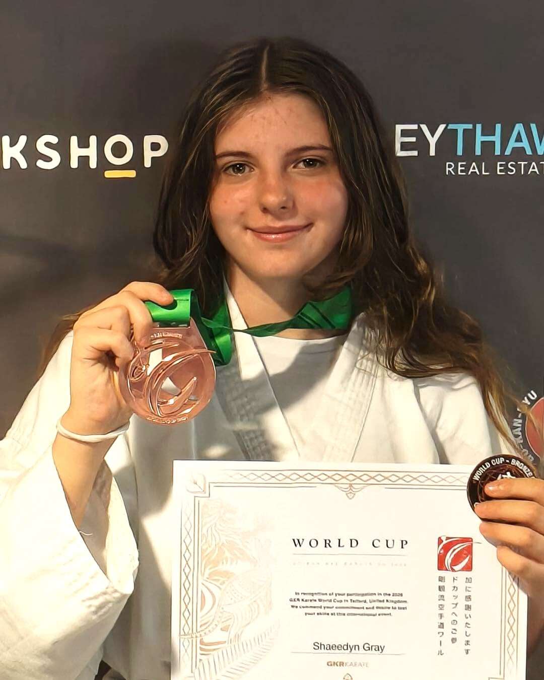Seymour College student claims world cup karate bronze