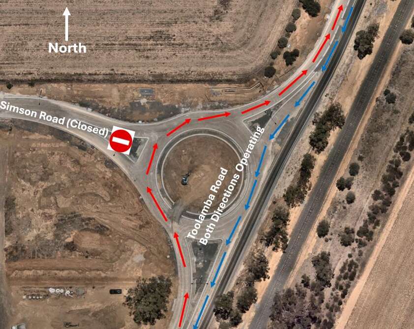 Roundabout works almost finalised | Riverine Herald