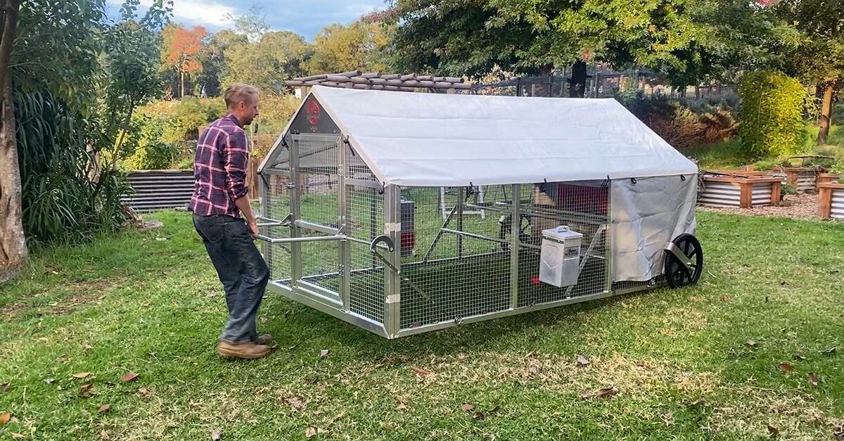 Innovative chicken tractors by Cluckington offer mobility and ...