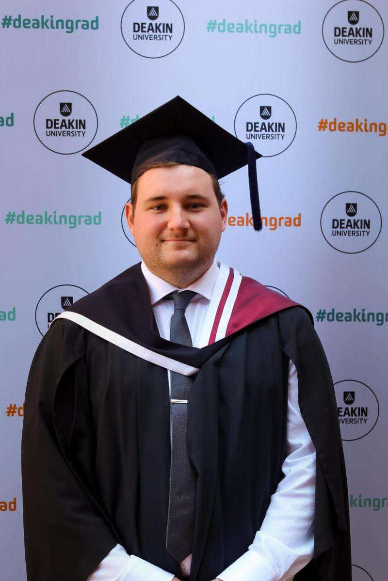Benalla's Mitchell Harrison graduates Deakin with Law and Commerce