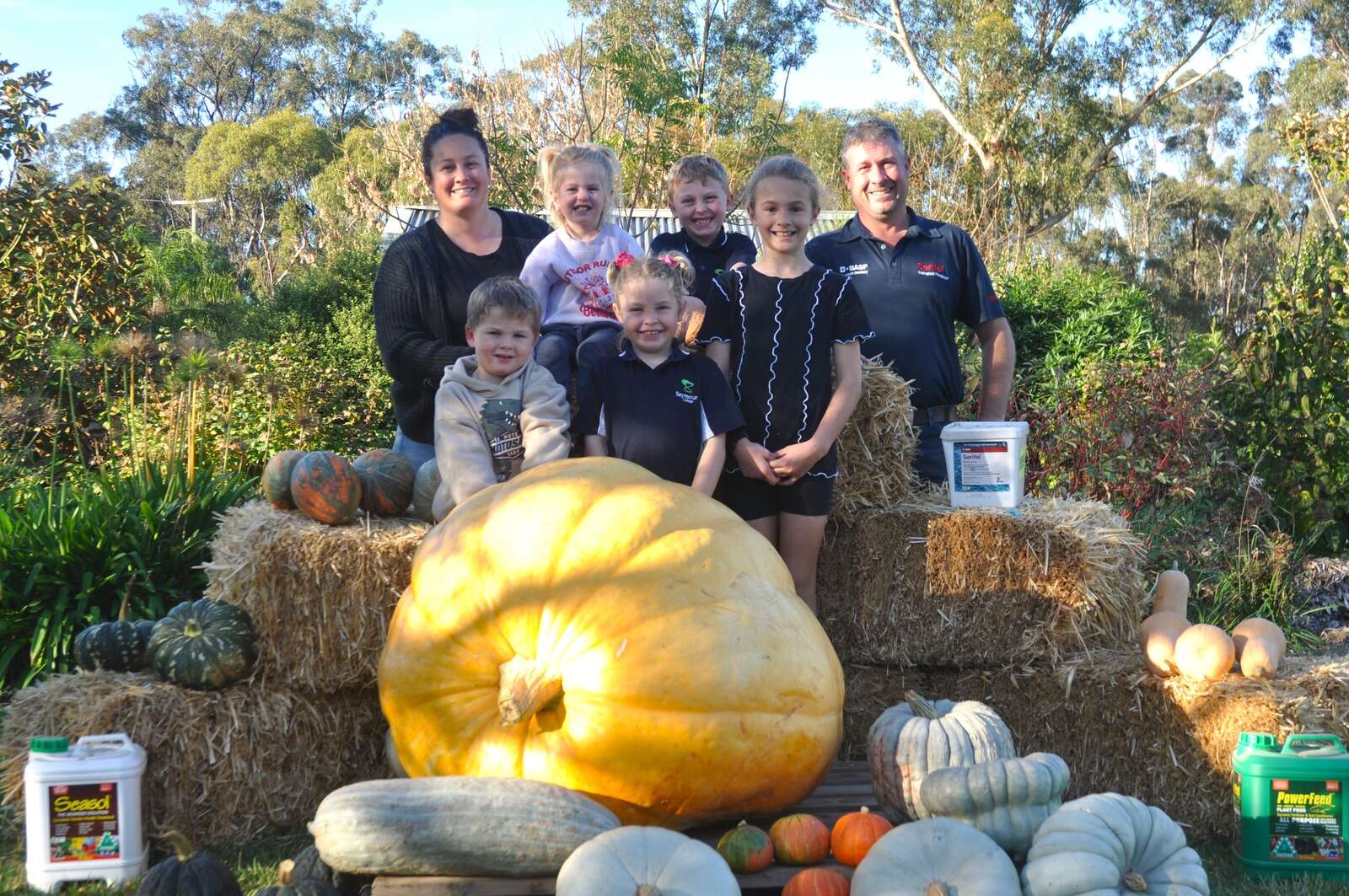Local’s pick of the patch is a 168kg pumpkin