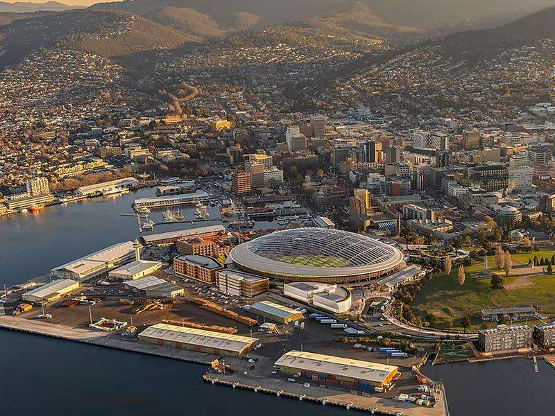 Images give peak into planned AFL stadium's surrounds