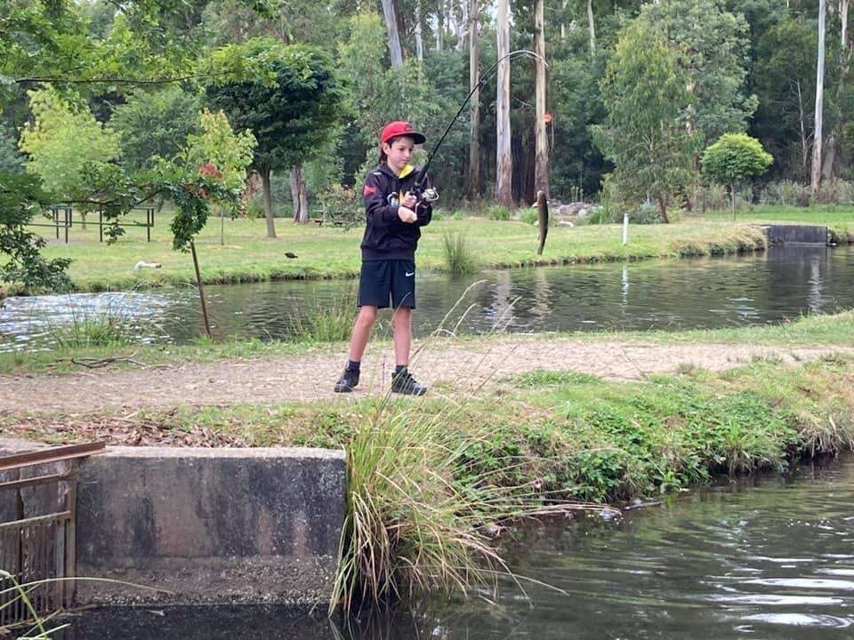 The Young and the Restless Trout farm fishing = easy pickings
