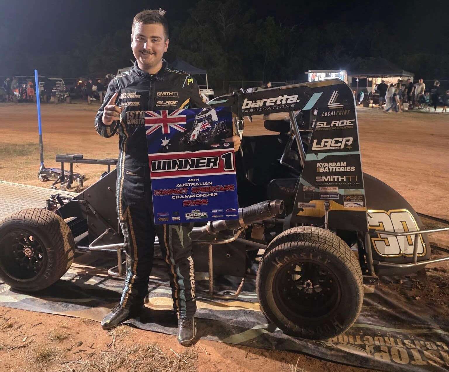 Shepp star, 17, crowned Australian Compact Speedcar champion as America beckons