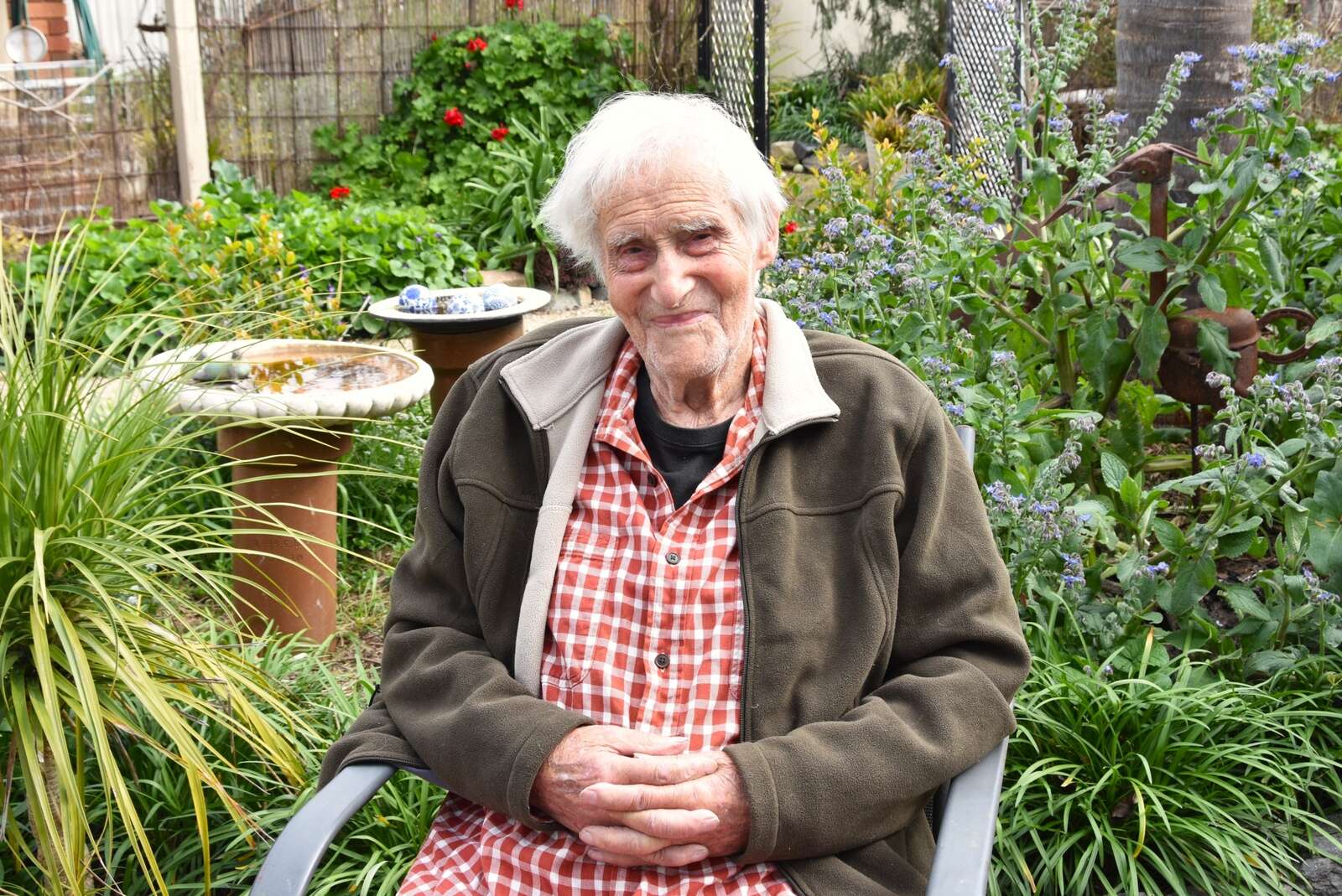 He's 103 and tinkering on