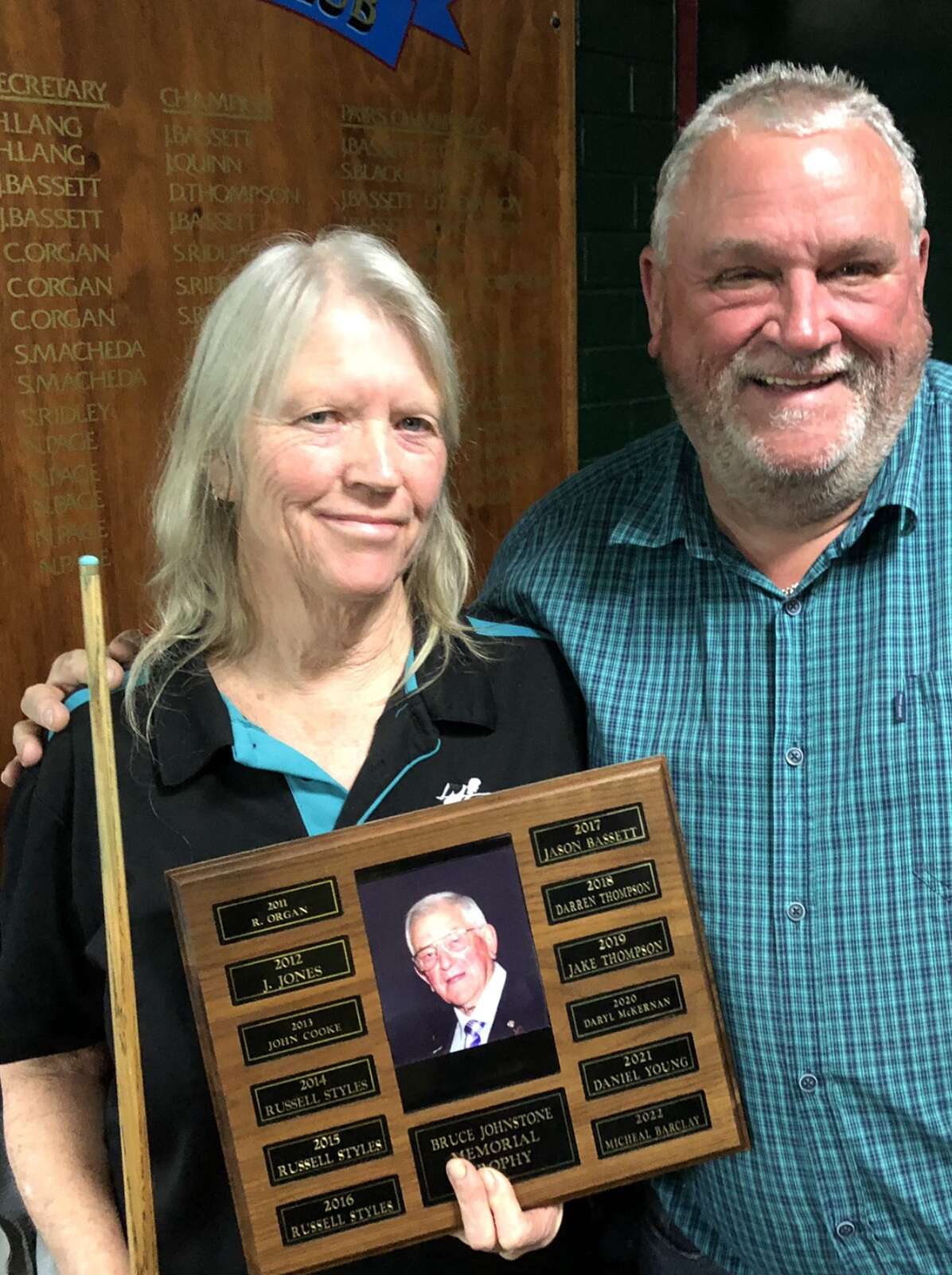 Debbie wins Bruce Johnston Memorial Trophy