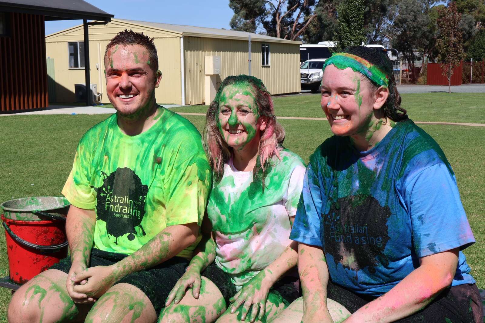 Students enjoy colourful fun run, raising funds for playground
