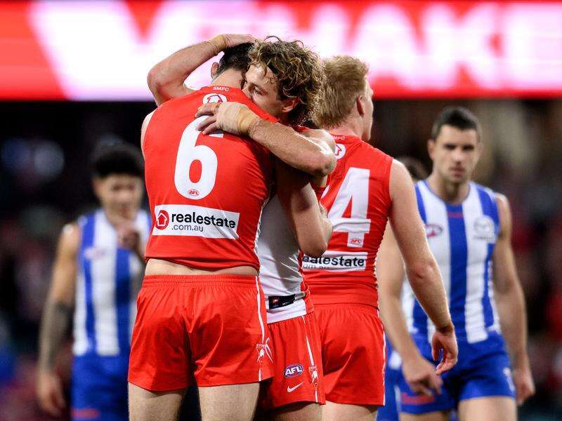 Swans win first AFL game since hotel scandal
