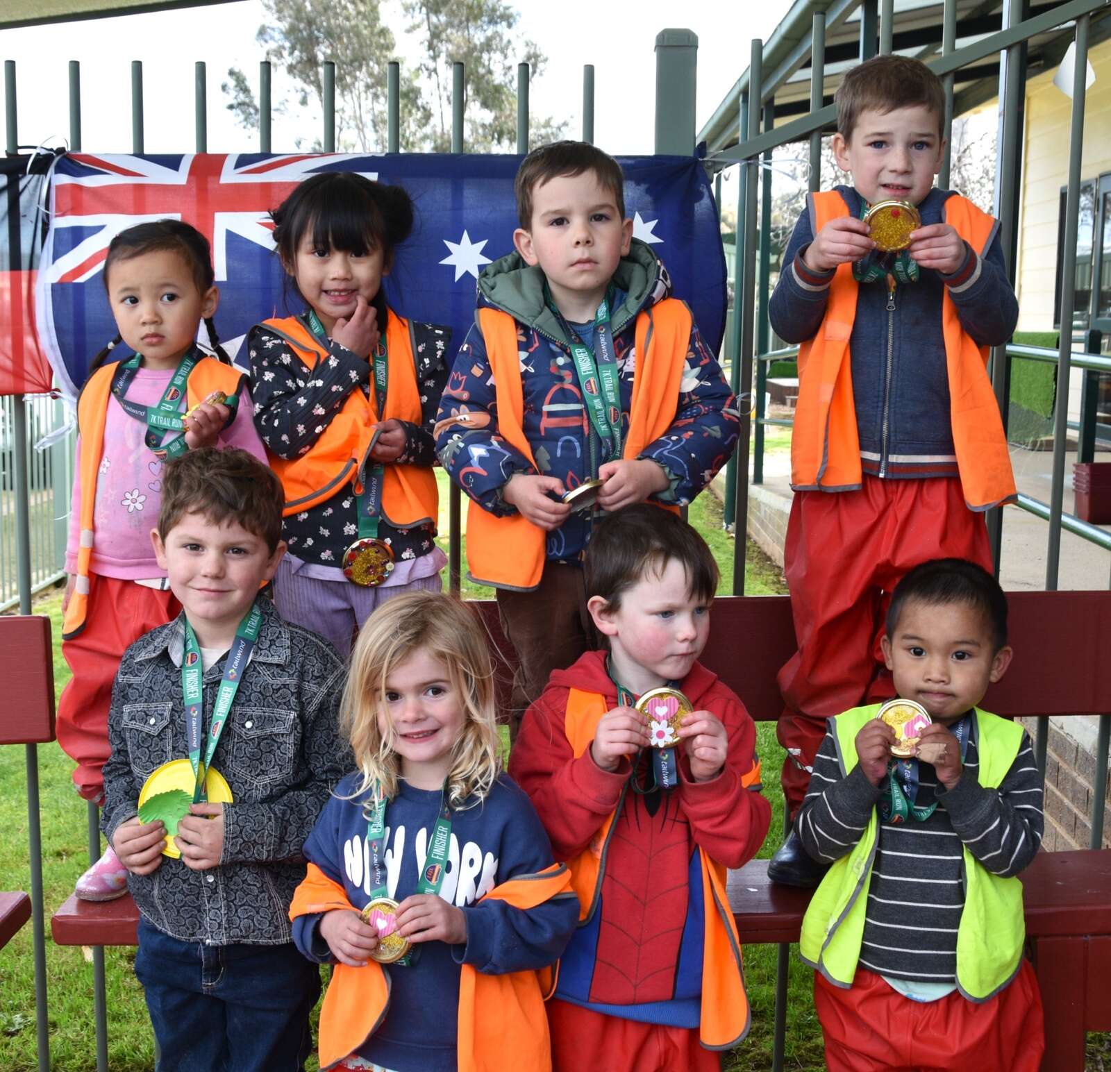 Colourful ride and art bring joy to kinder kids