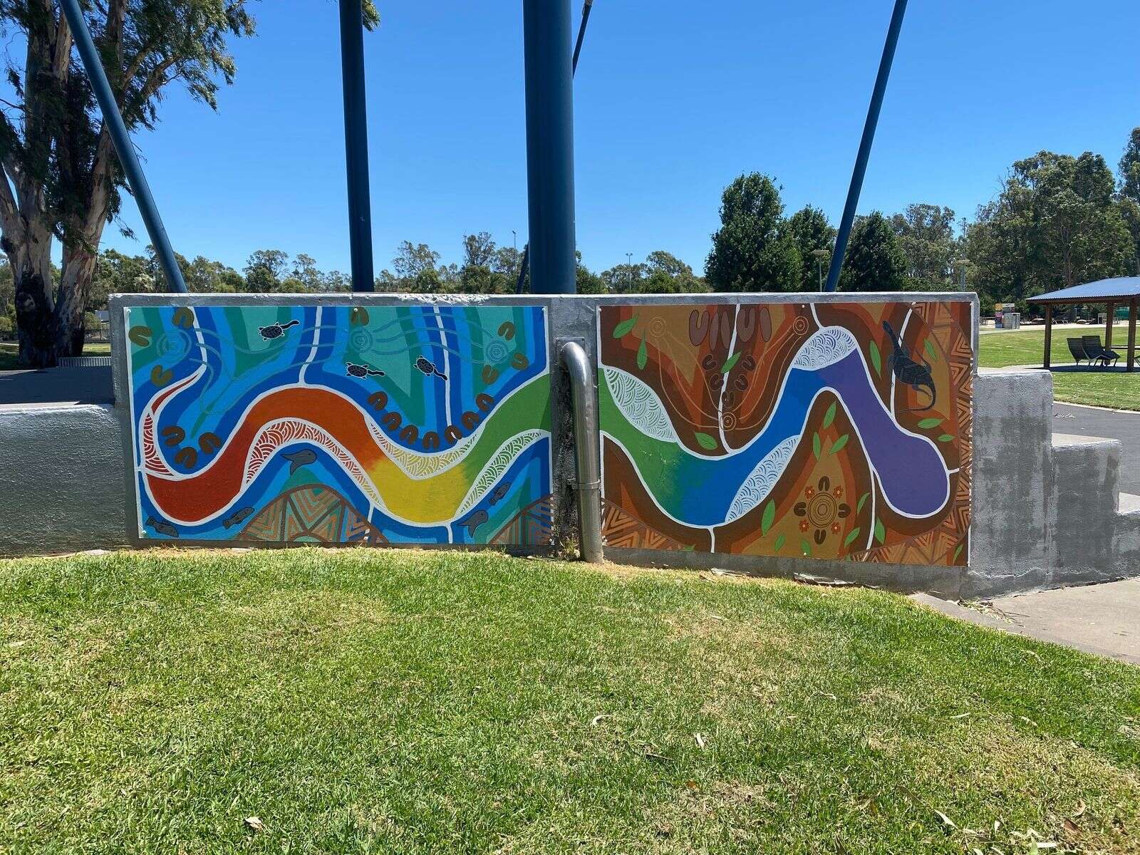 New mural at Victoria Park Lake | Riverine Herald