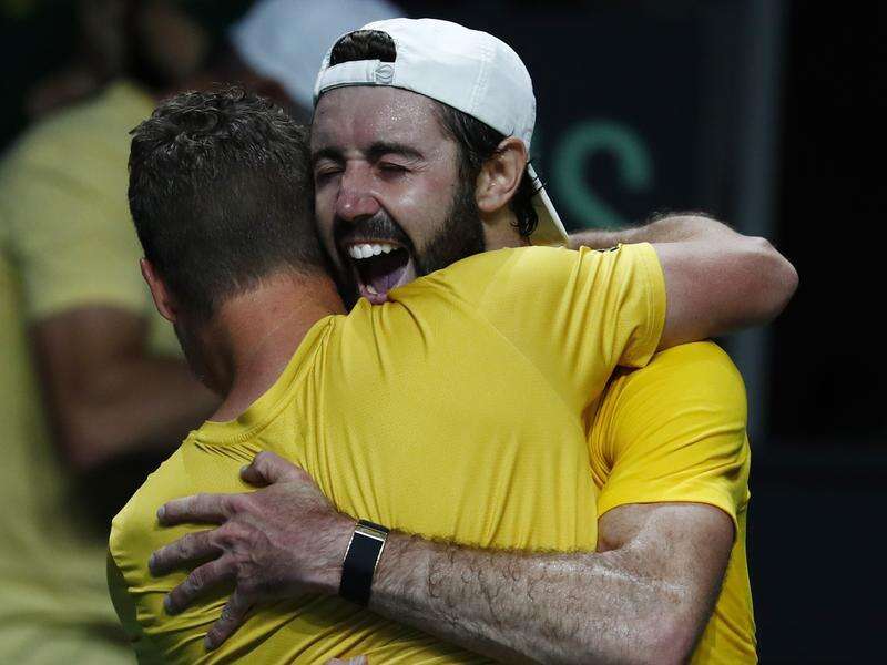 Aussies battle into Davis Cup semifinals Country News
