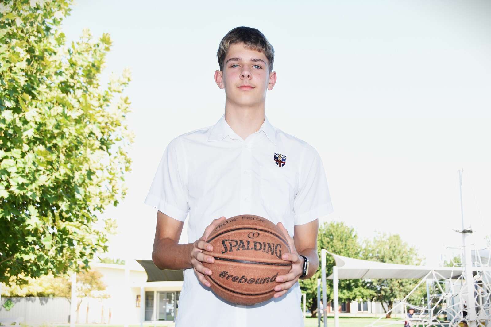 Alley-oop, this rising star in the basketball world is going places ...
