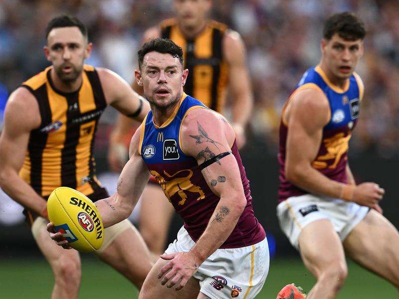 Lions star cleaned up by Hawks co-captain in AFL prelim