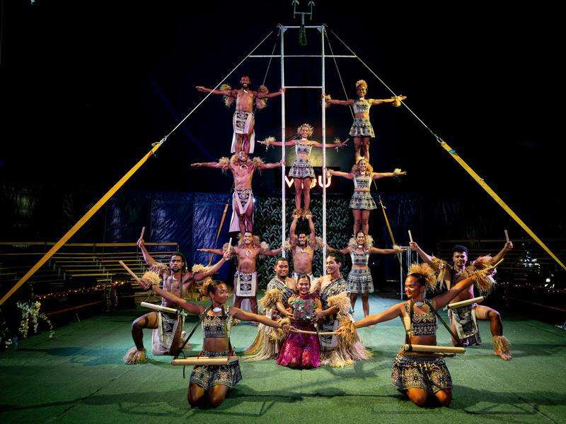 Fijian circus takes off, as crowds build for Riverfire