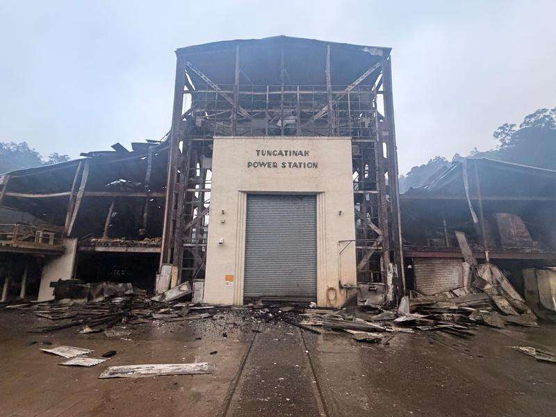 Power supply 'secure' after fire guts hydro station