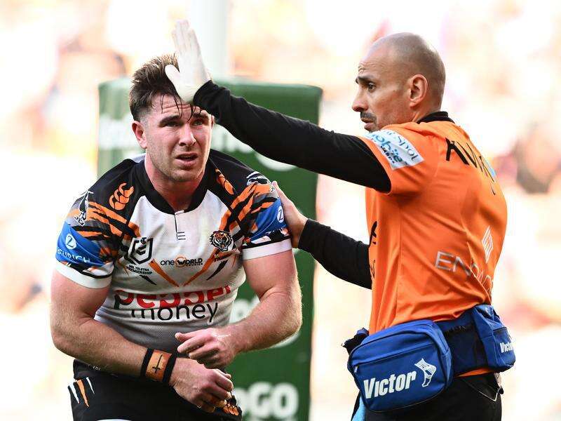 Tigers half back after 'very painful' training balls-up