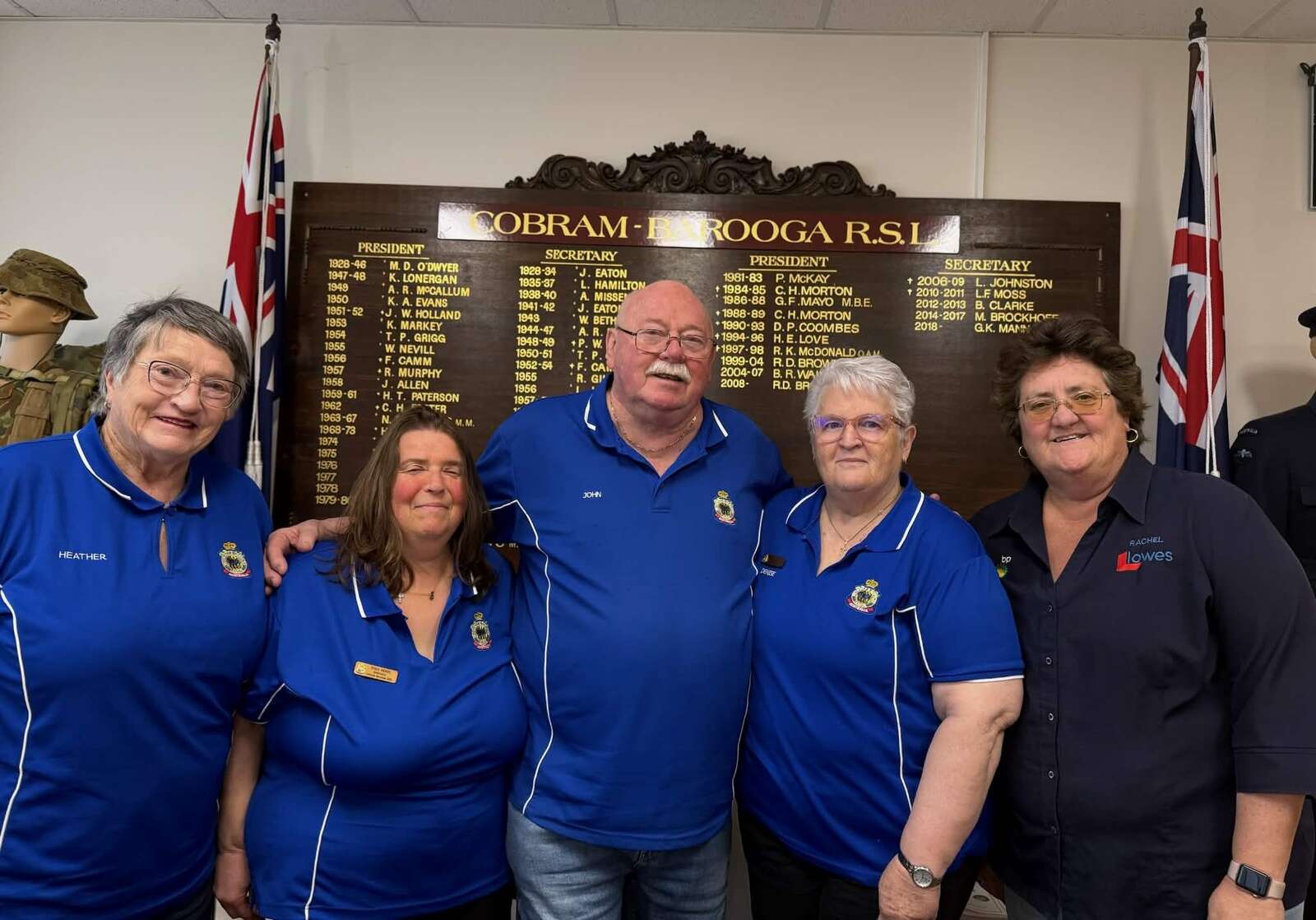Honouring Cobram's returned service personnel