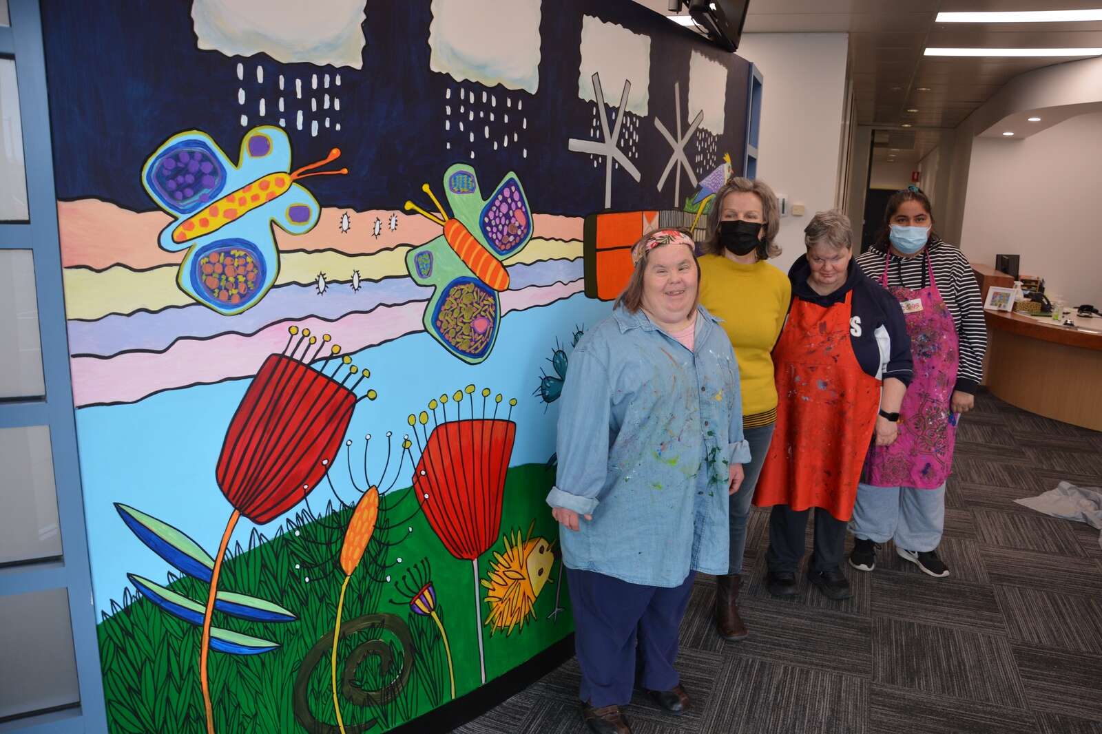 Mural puts talent of Goulburn Options artists on show Cobram Courier