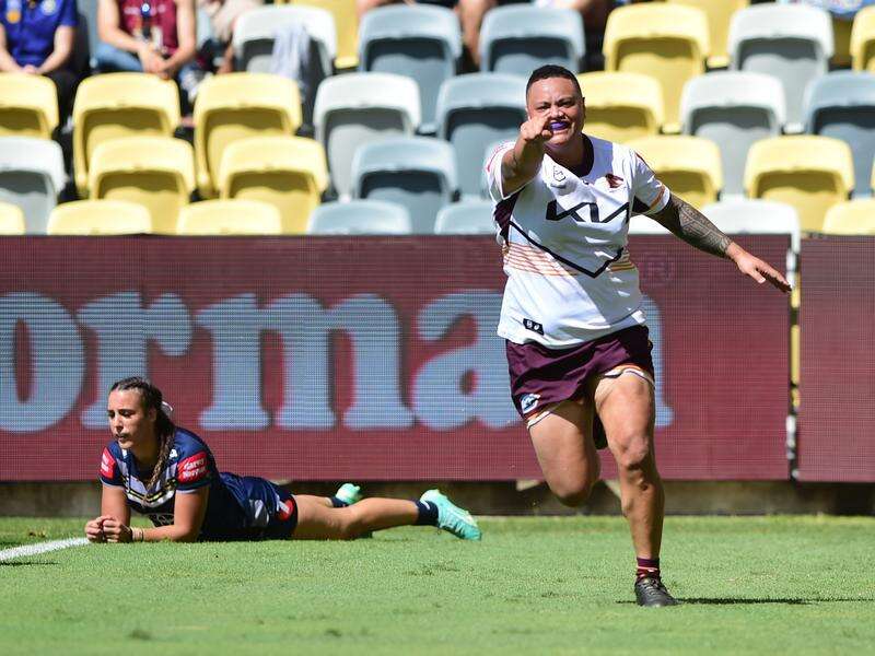 Mele Hufanga scores four as Broncos hammer NRLW Cowboys