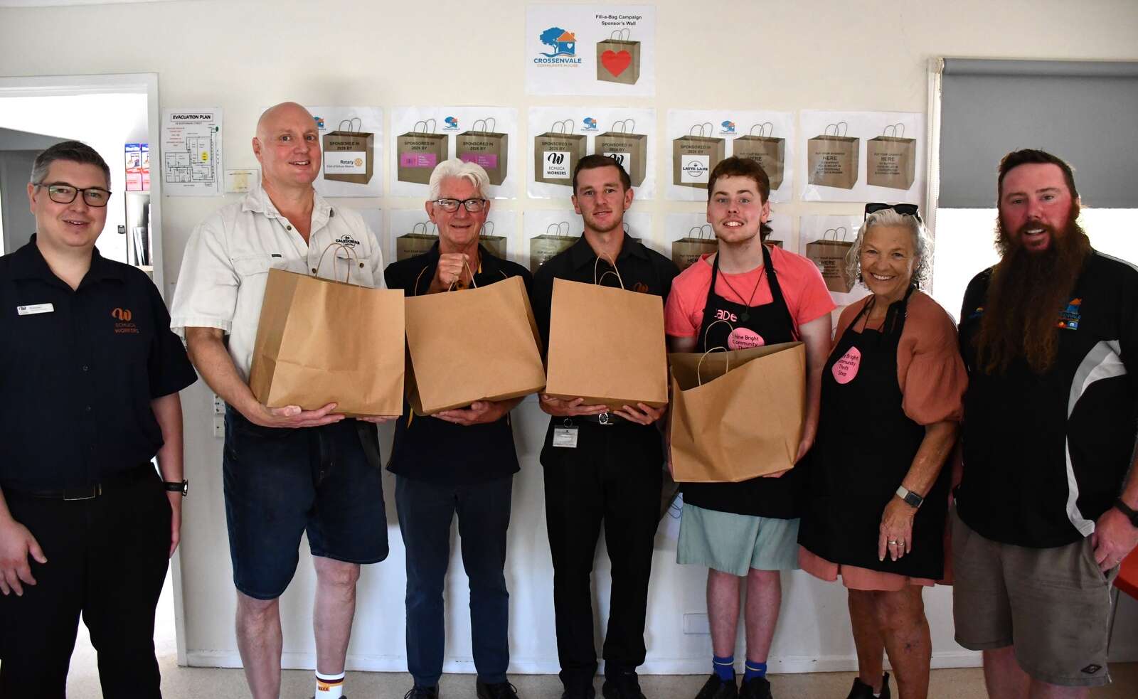 Feed local families by filling a bag