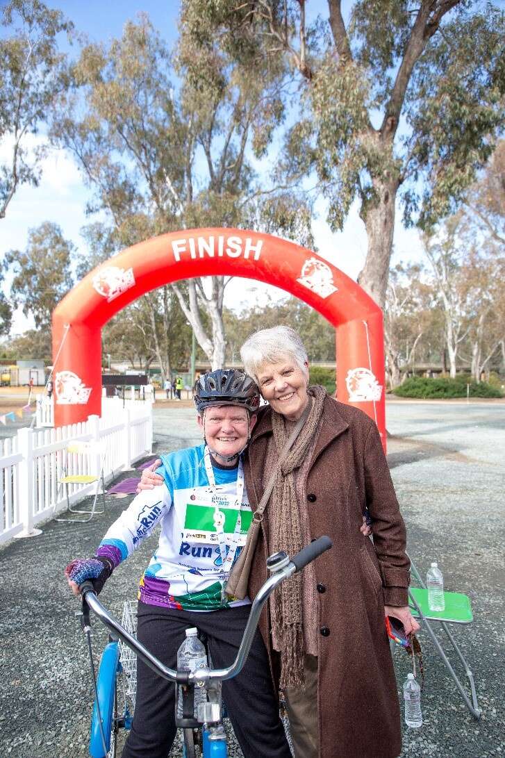 Kim encourages everyone to have fun with her at Johnno’s Run ...