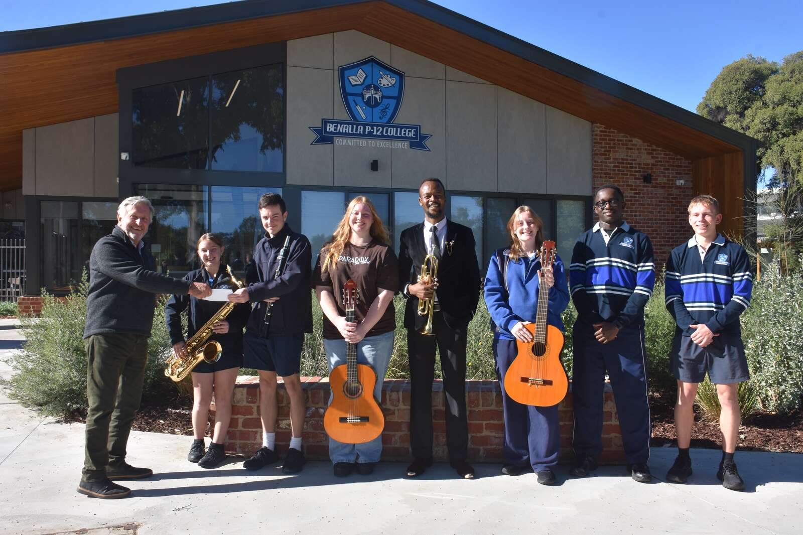 Local students’ music adds a new dimension to street art festival