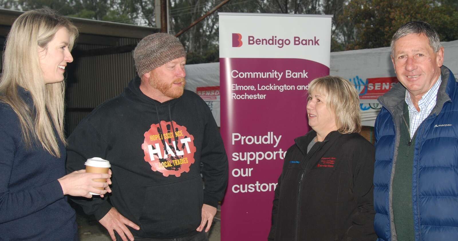 Treat for tradies at Community Bank breakfast