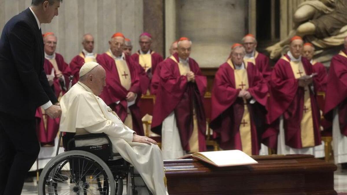 Pope Francis presides over Cardinal George Pell funeral