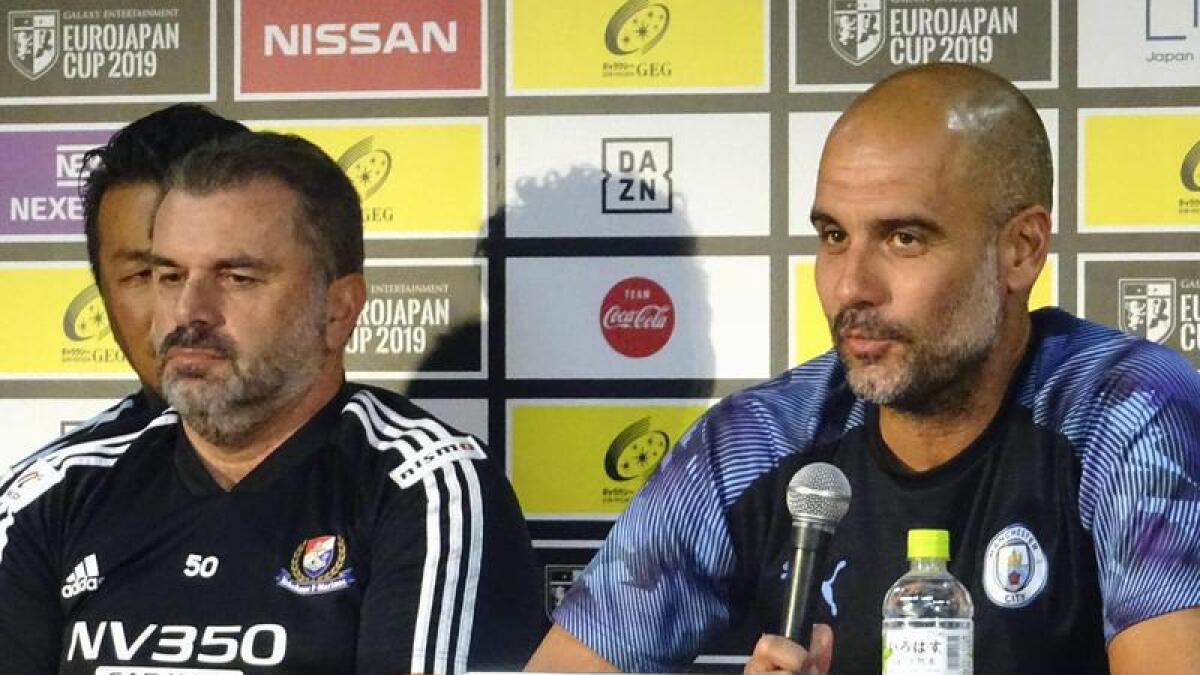 Ange and Pep from back in the day (not so). Man City's 2019 Pre-Season Tour.