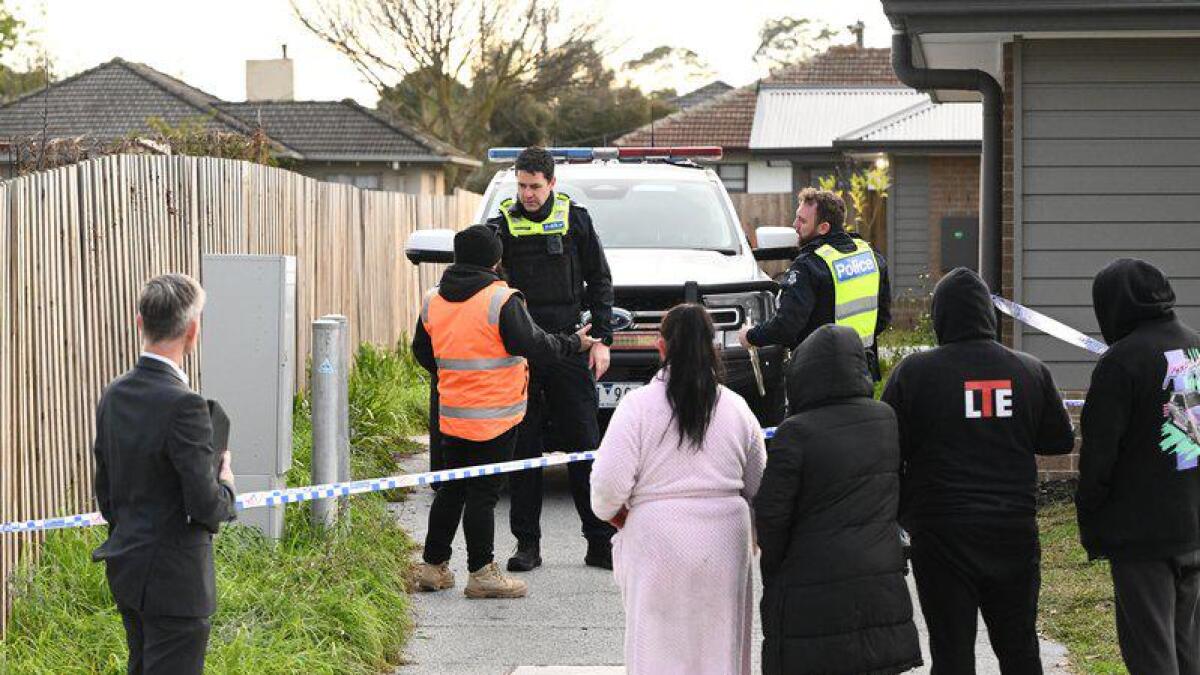 Victoria Police at a scene where four bodies have been found in a home
