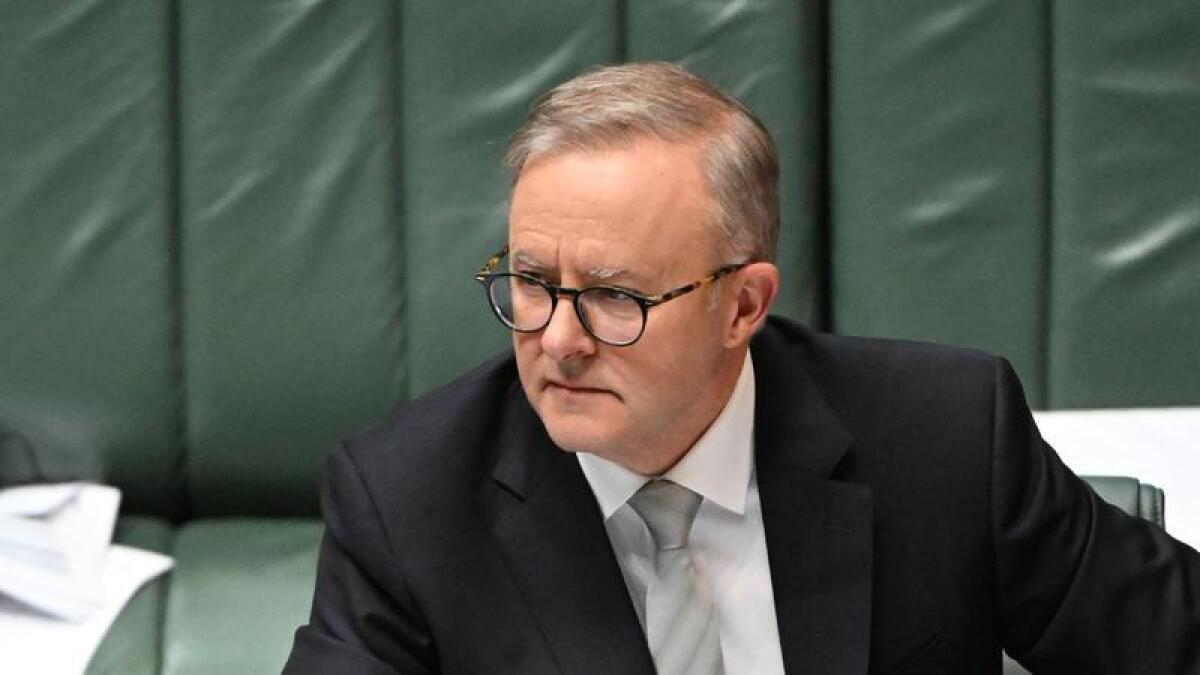 Prime Minister Anthony Albanese during Question Time in parliament