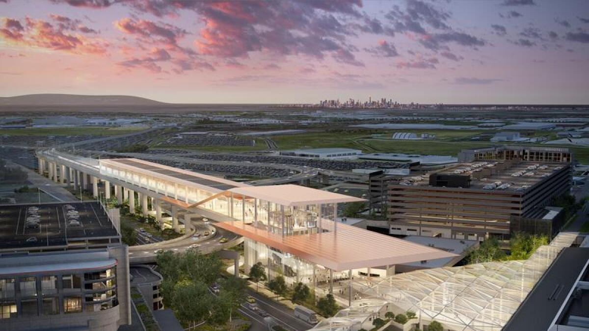 The proposed Melbourne Airport Train station