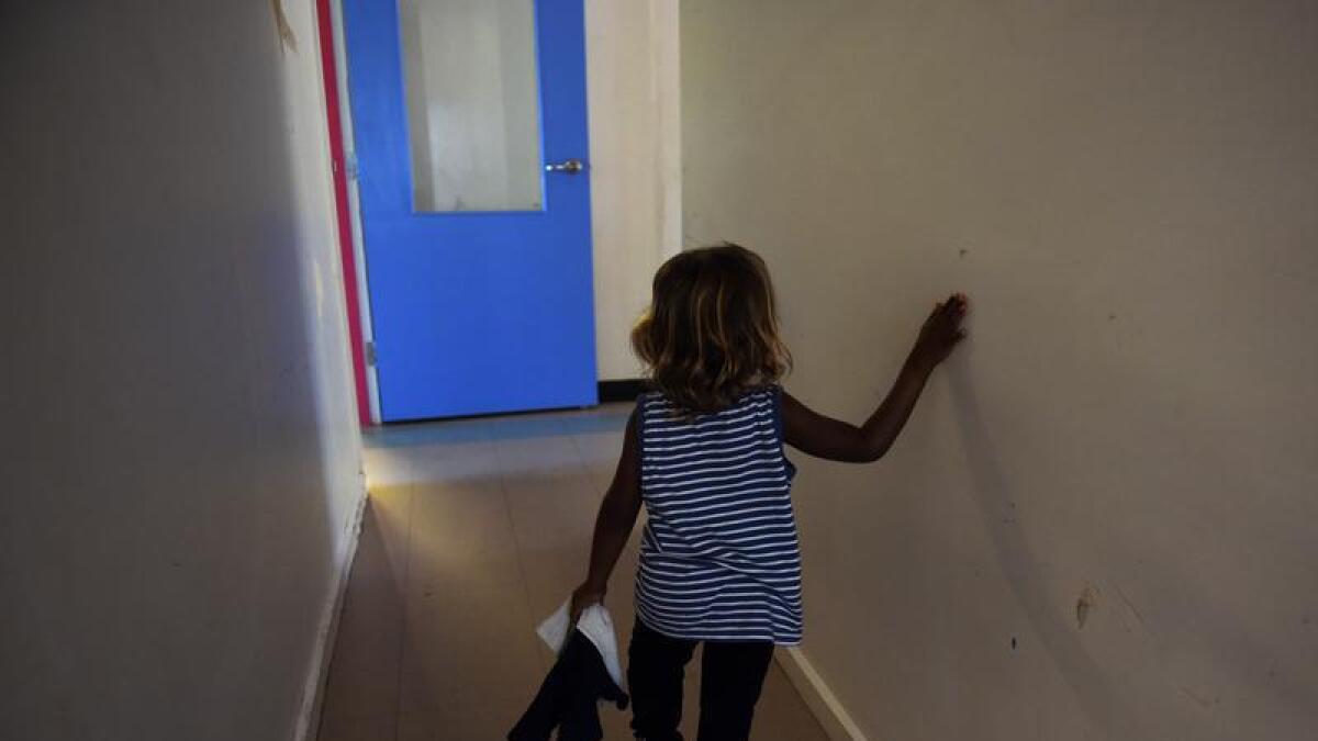 A child at the Alice Springs Women's Shelter