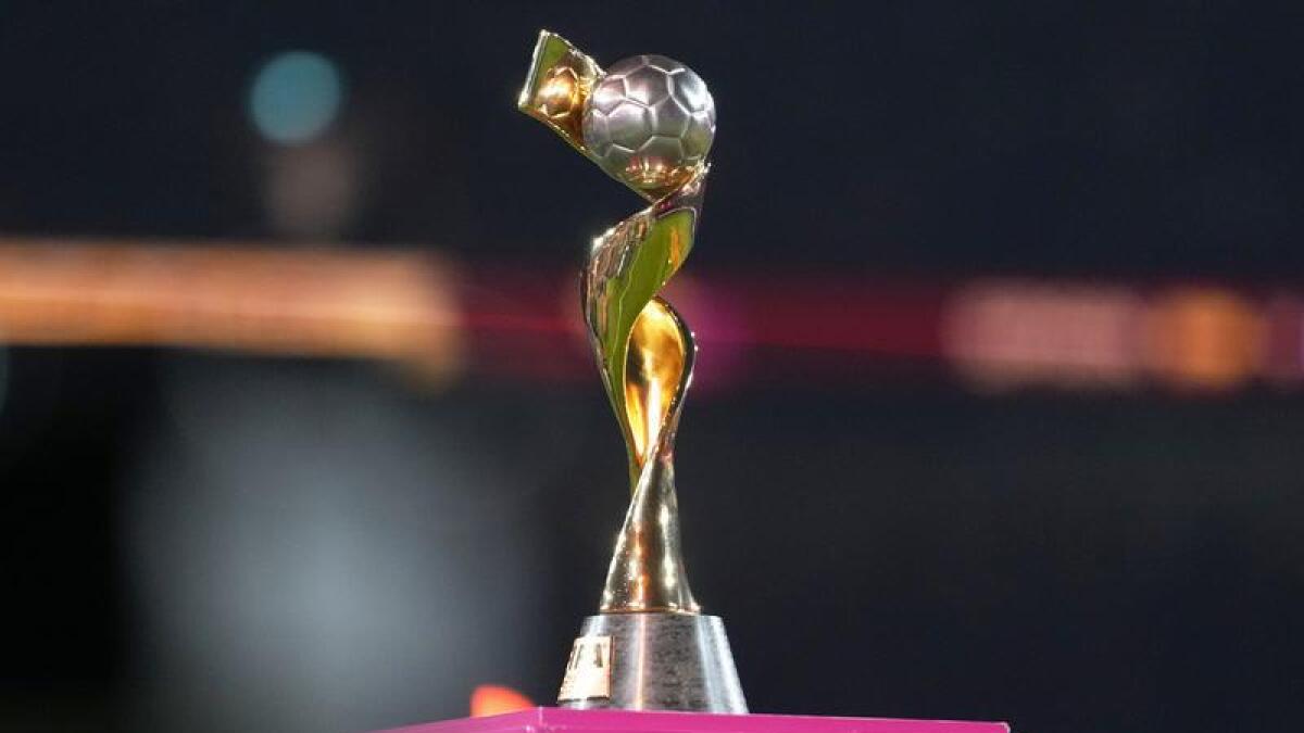 Women's World Cup soccer trophy.