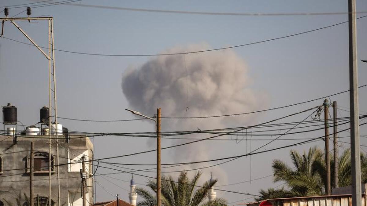 Rafah smoke