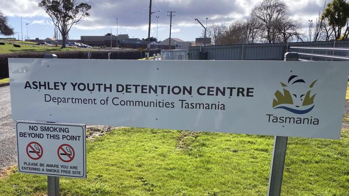 Signage at the Ashley Youth Detention Centre (file image)