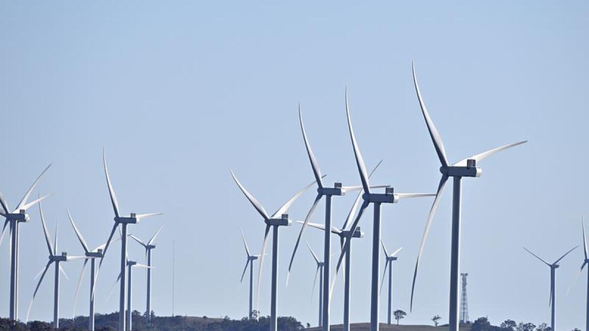 A wind farm in Goulburn, NSW.