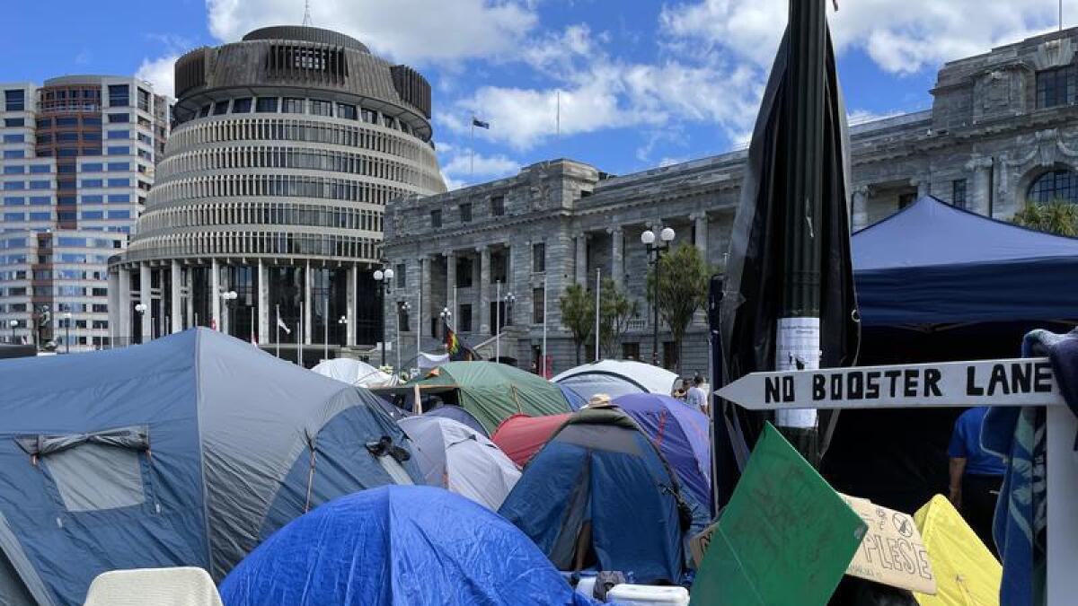 CONVOY 2022Â NZ ANTI-VACCINE PROTEST