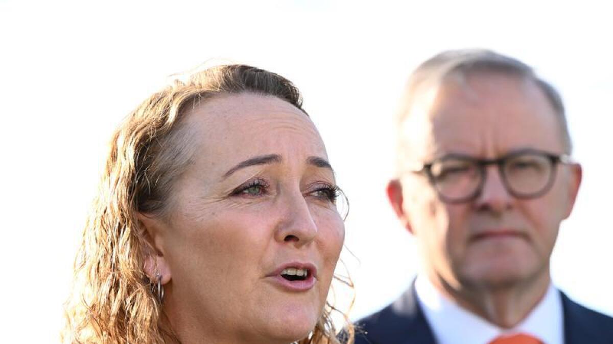 Prime Minister Anthony Albanese and Labor candidate Mary Doyle