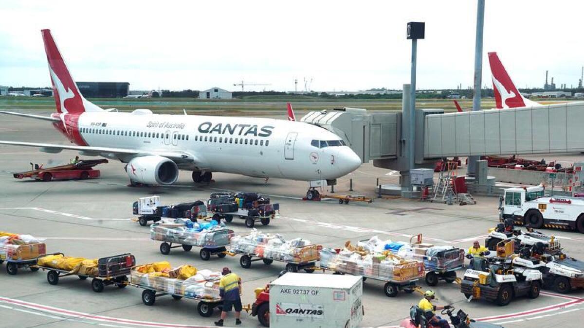 Qantas ground staff (file image)