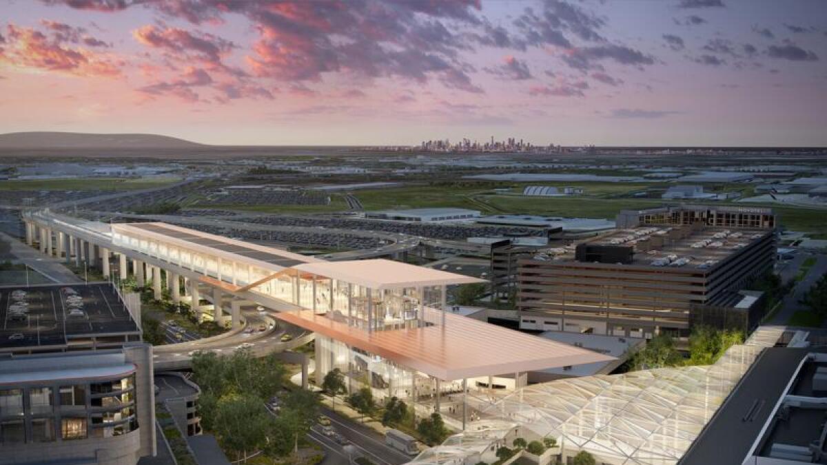 The proposed Melbourne Airport Train station