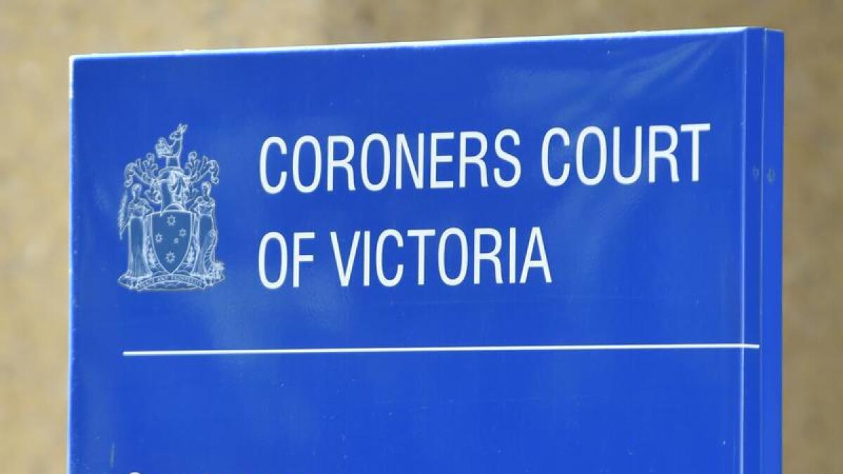 Signage of the Coroners Court of Victoria (file image)