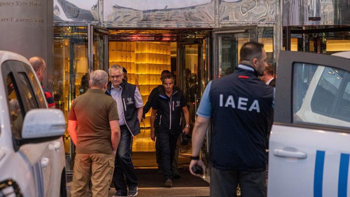 IAEA team members in Ukraine