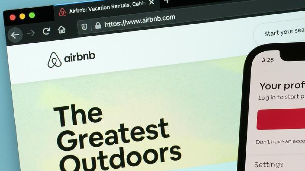 The login page for Airbnb's phone app