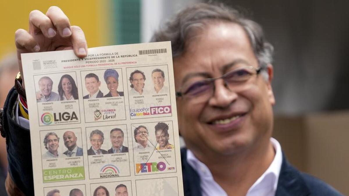 Gustavo Petro, leftist presidential candidate in Colombia