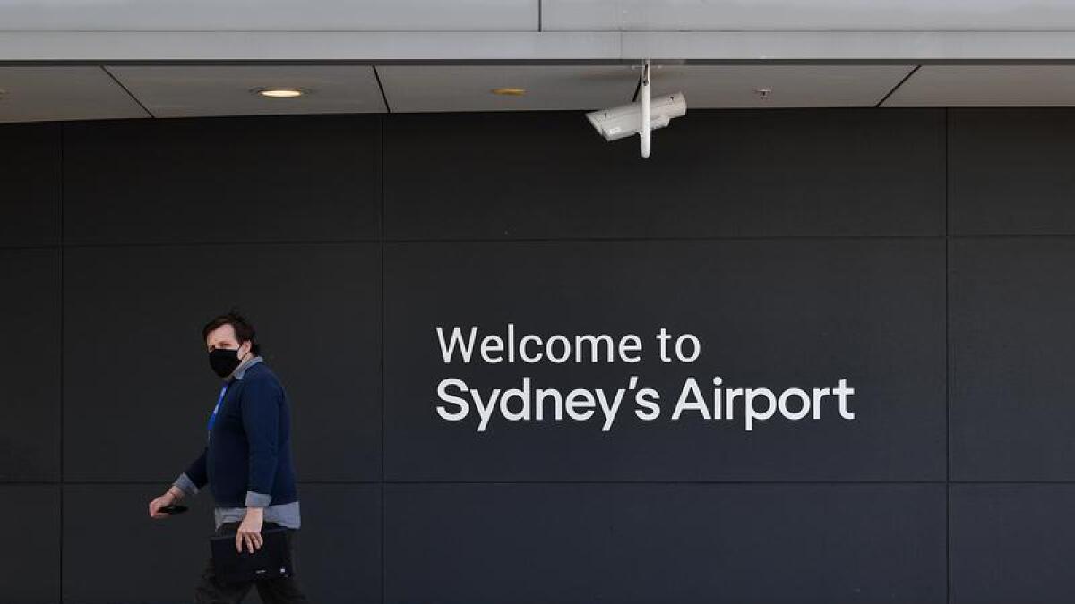 Signage at Sydney International Airport in Sydney