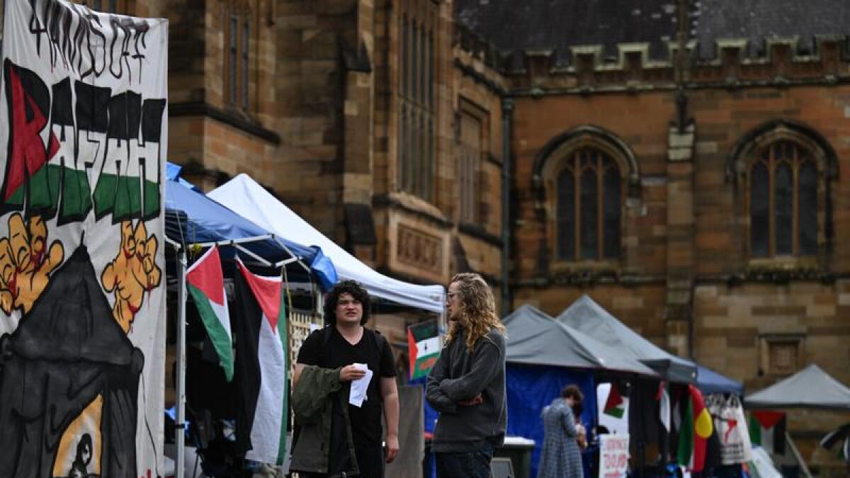 The Pro-Palestine encampment at the University of Sydney