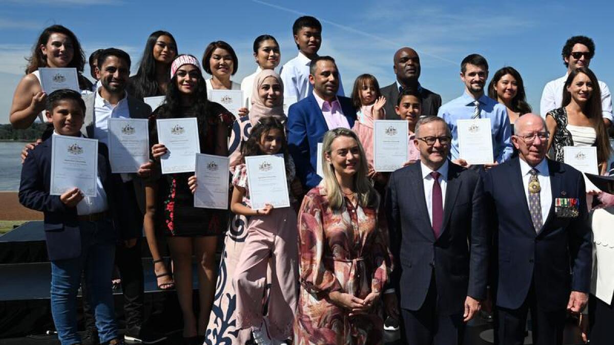 The Australia Day Citizenship Ceremony in  Canberra