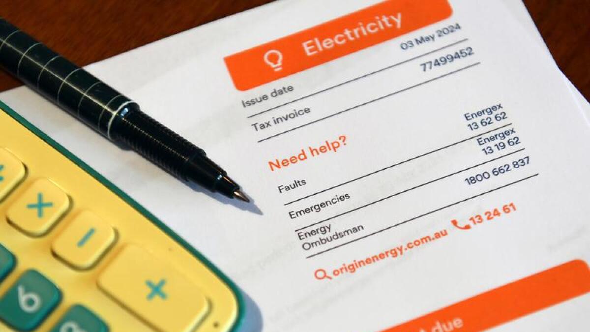 A residential electricity bill (file)